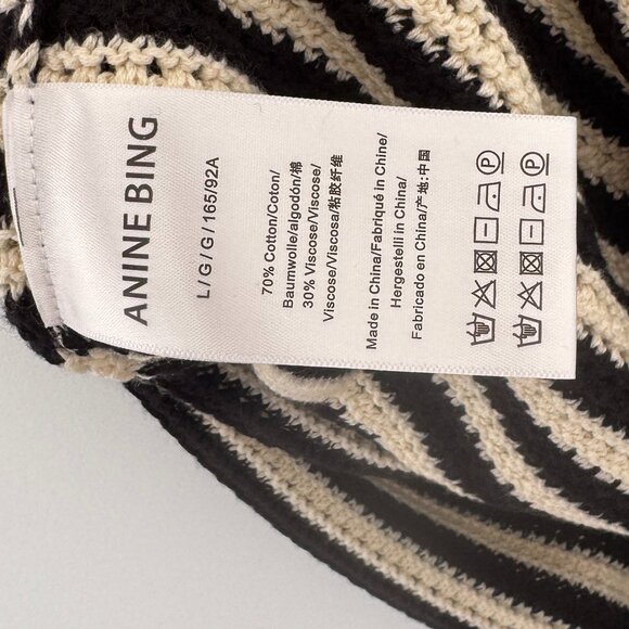 Anine Bing Striped Knit Mini Dress - Picture 9 of 10